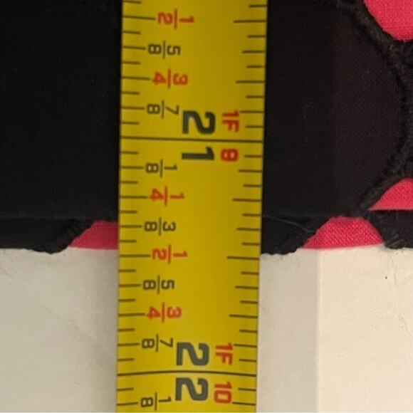 Tribal Black Pink Polka Dot Pure Cotton Office To Date Skirt NWOT Size 12 - Picture 12 of 12